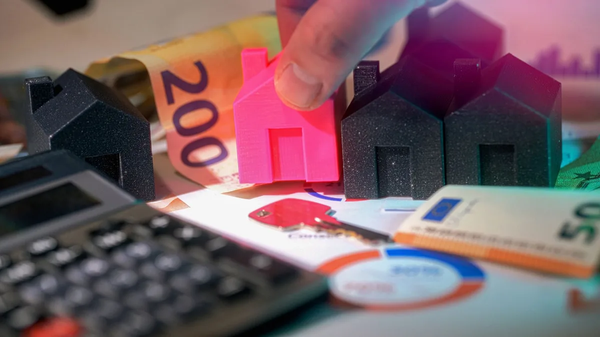 Tableau montrant les tranches de patrimoine immobilier et les taux d'IFI progressifs