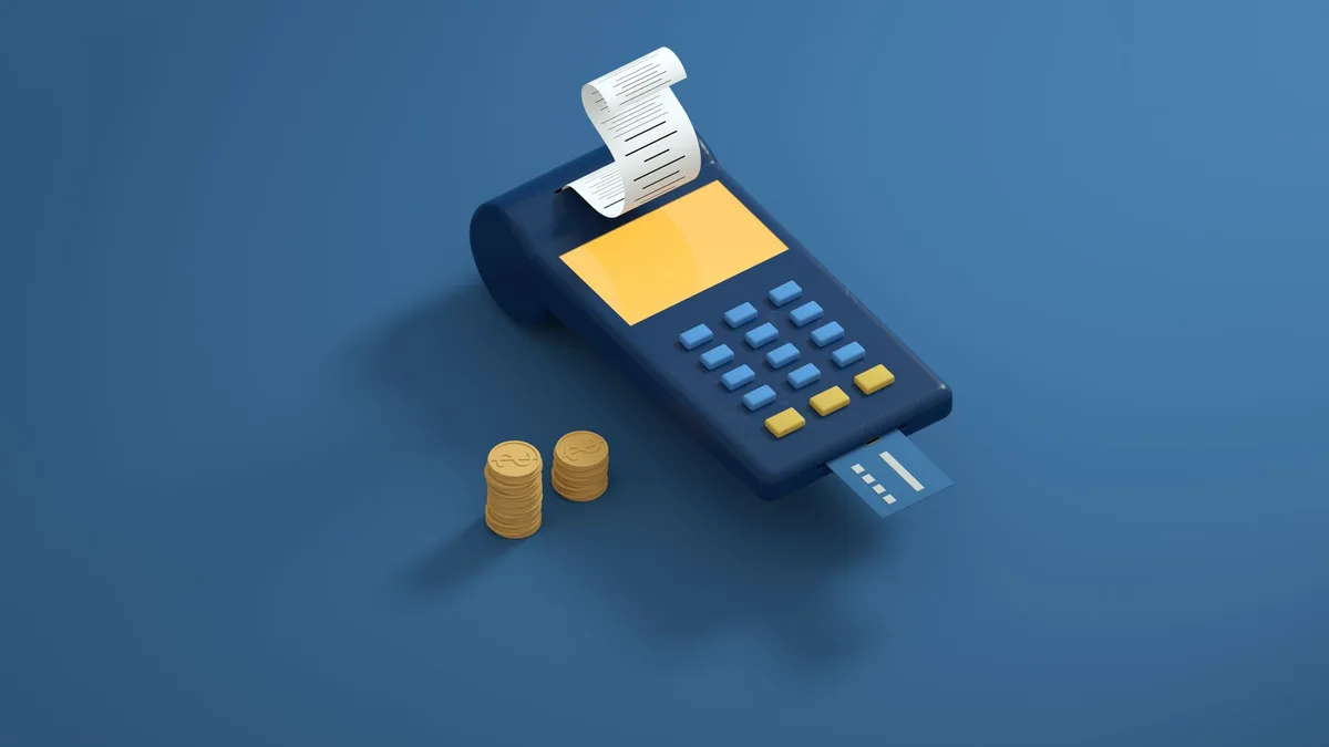 Interface logicielle de facturation électronique sur écran d'ordinateur