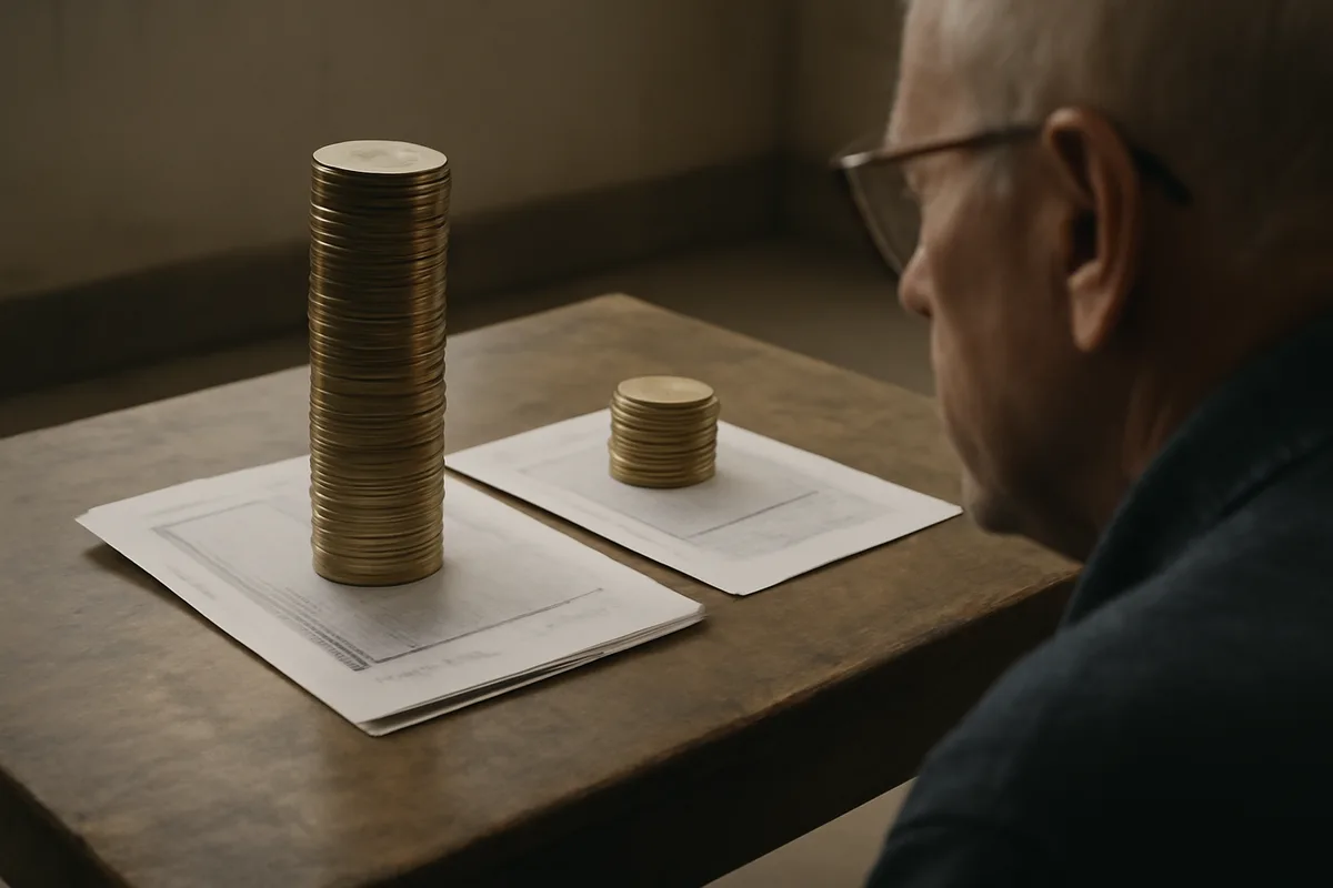 Exemple chiffré simple — Niveau de frais Rente mensuelle nette Rente annuelle Perçu sur 15 ans (brut hors fiscalité) 0 % 1 000 € 12 000 € 180 000 € 0,5 % 995 € 11 940 € 179 100 € 1