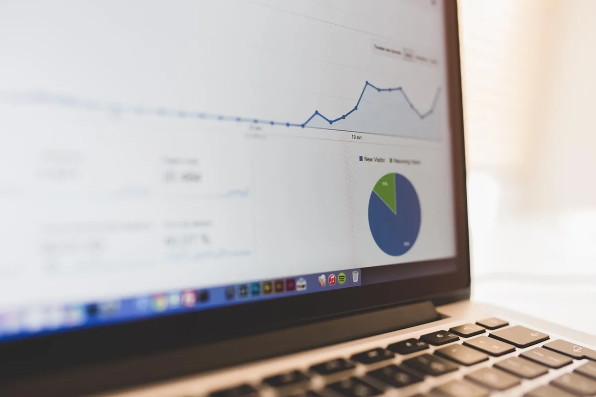 Tableau de bord RH avec indicateurs de recrutement et formation