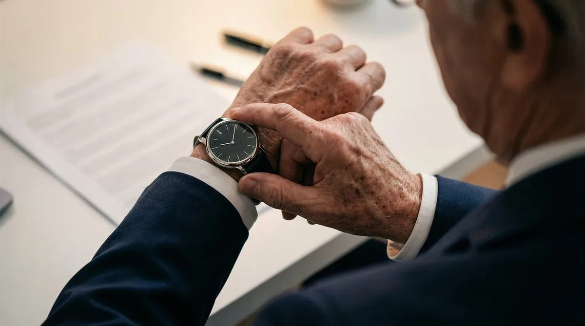 Employeur examinant des justificatifs sur un bureau